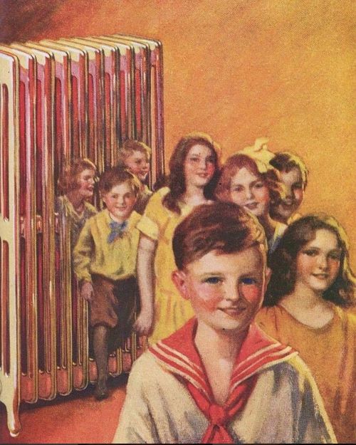 randomitemdrop:aflashbak:Ad for American Radiators, 1926https://www.instagram.com/p/CWbo7Ojsw8M/?utm_medium=tumblr Item: Radiator of Old-Timey Child Summoning; when activated, it produces a pleasant warmth and also 2d6 old-timey children that wander about