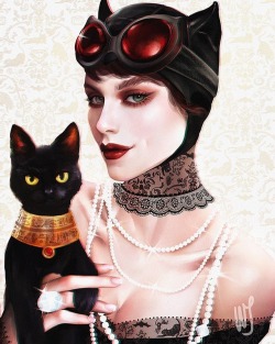 comic-book-ladies:Catwoman by Whitney Jiar