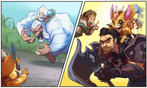 kirrys:  Playtime with Gnar!!! I GOT TO DO THESE AWESOME COMICS FOR RIOT AND IT IS SO COOL!!! You can go into this thread and request which ones I draw next!! :D http://boards.na.leagueoflegends.com/en/c/riot-official/9olitnzk-playtime-with-gnar Reddit