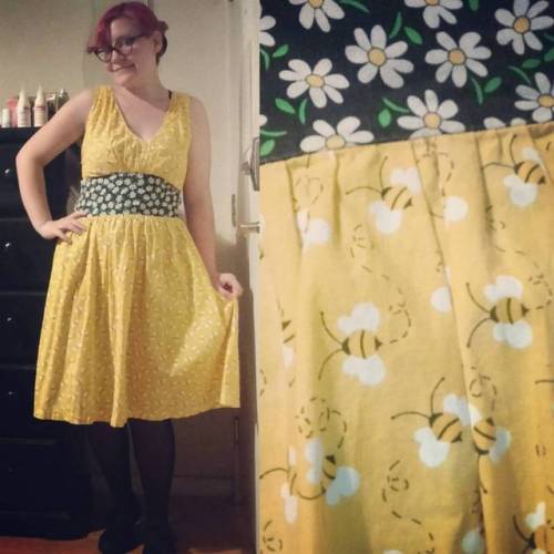 I can&rsquo;t bee-lieve it&rsquo;s been almost ten years since I made this dress! #ootd #retrovibes 