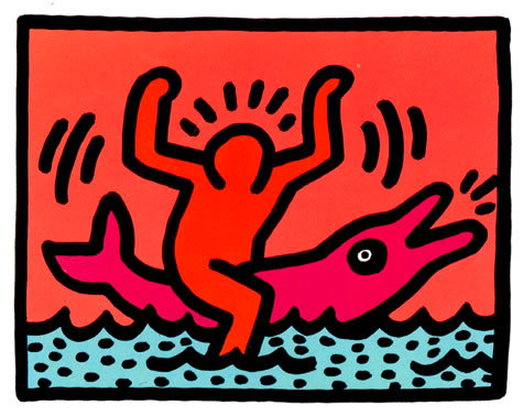 keithharingdaily:  from Pop Shop V, 1989 Keith Haring 
