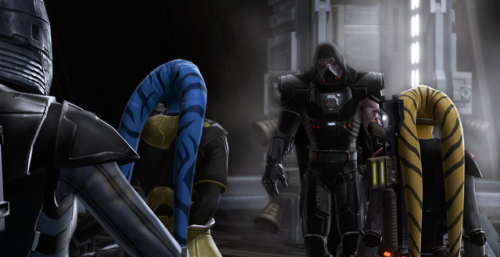 Nothin’ to see here. Just two ex-slave twi’lek out saving the Empire.