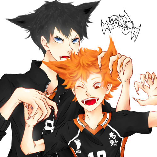 HAPPY HALLOWEEN!! i know im late, but at least i uploaded…030love drawing these two btw volle