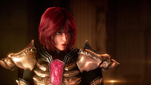 arquemesta:  Saint Seiya Legend of Sanctuary Scorpio Milo 1280x720 pics   She was the best part of the movie.Scorpio represent!