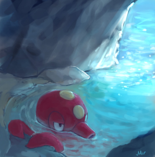 Day 2 - A Red Pokémon for PokéArt challengeHad hard time deciding between Octillery an