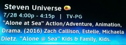 On my TV’s guide, the description for