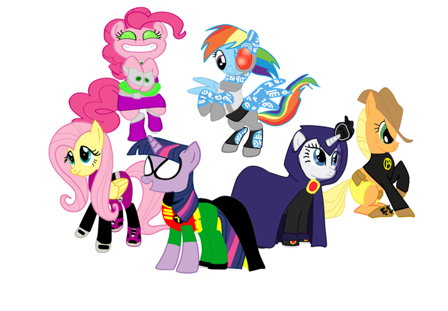 rainbowdashlikesgirls:  Teen Titan Ponies 