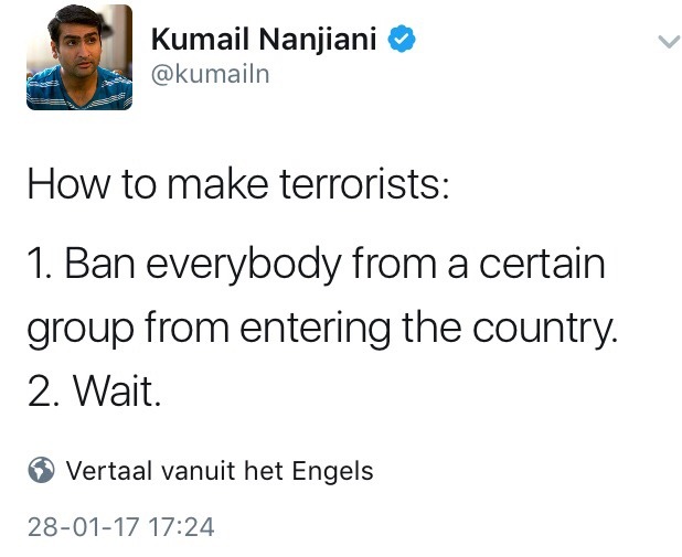 franksars: Kumail Nanjiani takes to Twitter to respond to Donald Trump’s Muslim