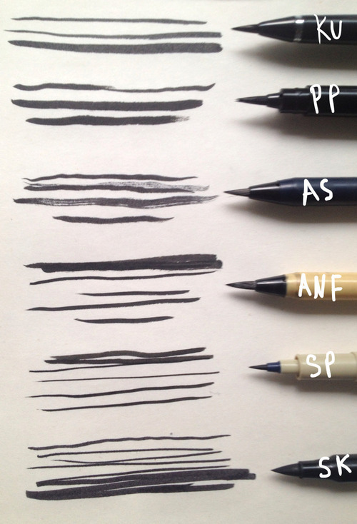Review: Kuretake Brush Writer Blendable Color Brush Pens — The Pen Addict