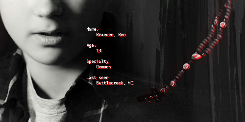 castielpoopsarchive:You're never too young to kill monsters.Especially the ones that kill your famil
