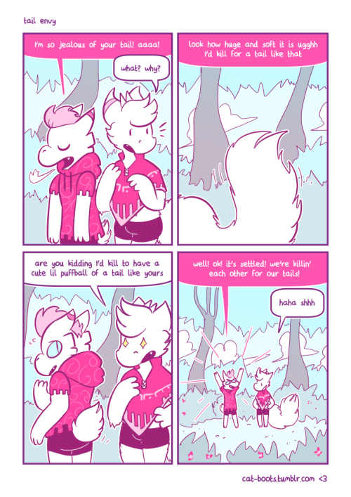 cat-boots:tail envy is very real in dragon societyx3