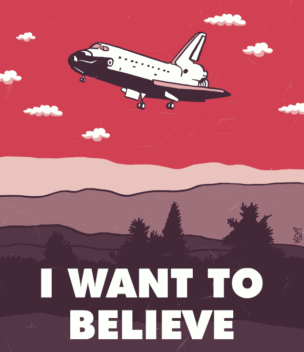 gameraboy:  I Want to Believe by Kemp 