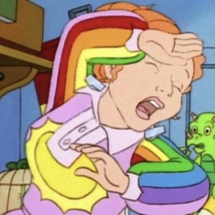 comicstore:  gangviolentz: ms frizzle wearing the original gay pride colors she’s