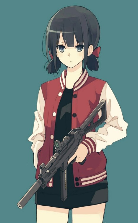 Anime Girls with Guns Wallpapers •HD •NSFW •Desktop