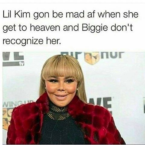 My mama caught that surgery bug 😩 #lilkim #biggie