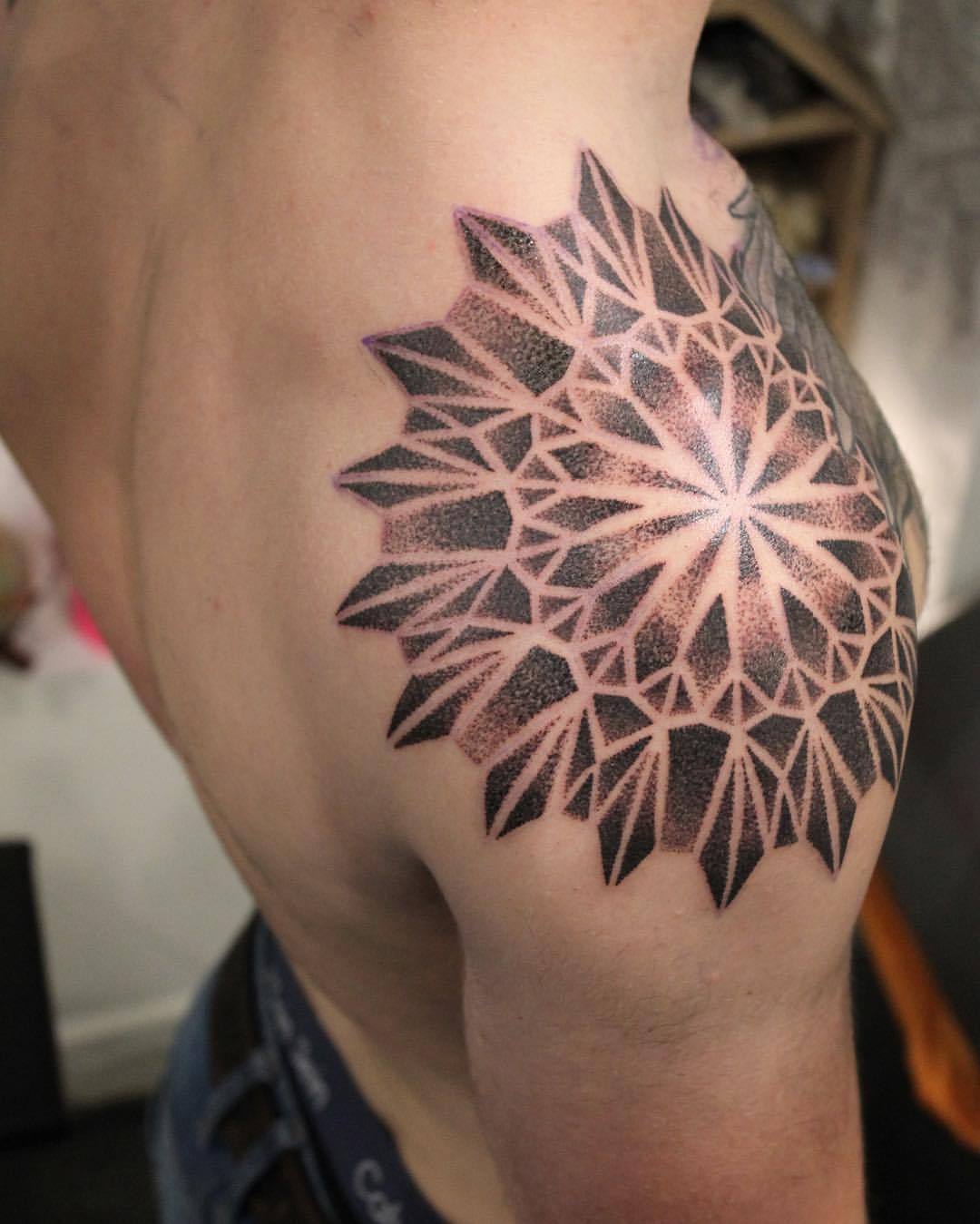 2Tone Tattoo - Soft floral shoulder cap tattooed by Matt Carroll!  @cloranthy If you like to schedule some time with him. Stop by or send us a  message! #tattoo #tattoos #2tonetattoo #2tonetattooshop #