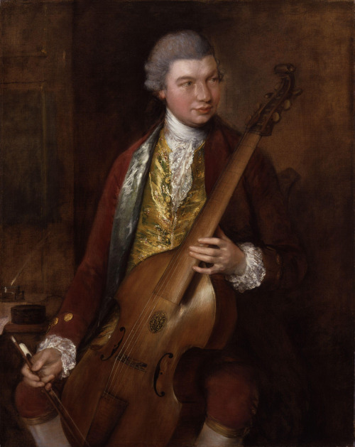 18thcenturylove:Karl Friedrich Abel with Viola da Gamba by Thomas Gainsborough, c. 1765