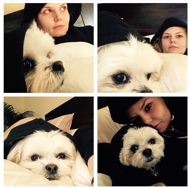 missdontcare-x:  @jenmorrisonlive: It’s so chilly in la that ava was shivering.