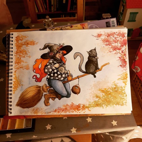 So nearly done!  My autumn snuggle witch is coming to life. For those not all caught up, I&rsquo