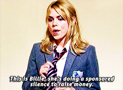 timelordgifs:  Red Nose Day fundraiser with Billie Piper