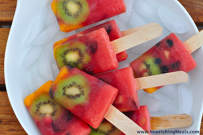 wholelifenutrition: Watermelon Whole Fruit Popsicles Cool down this summer with homemade fruit popsi