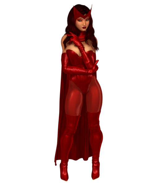 petercottonster:  So, one of the things that’s bugged me about my Scarlet Witch, is that for a half-jew/half-romani girl, she’s really really pasty. I mean, I know the comics themselves have been pretty inconsistent with this fact,* but even so, I