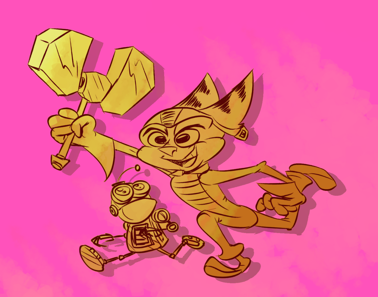 squidbles:  Here’s my part of the art trade I’m doing with cptnbee, who wanted