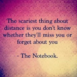 and lately it seems that distance did its thing ive been forgoten &lt;/3