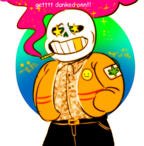 underfell: hi in honor of UT birth here is old UT(sans) fanart I did :3 (as u can see….sans a