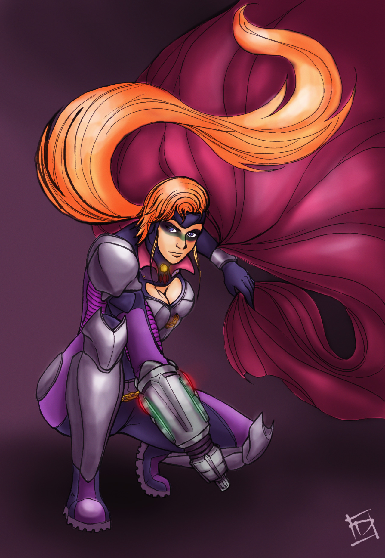 theartofl:  original  Some fan art of Cerise! A pain in the butt, isn&rsquo;t