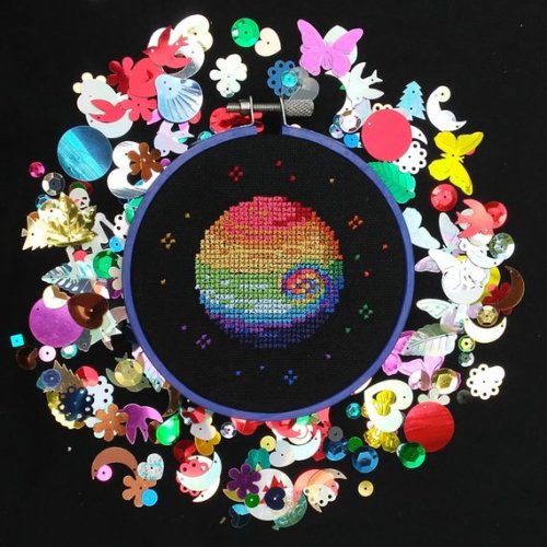 snootyfoxfashion: LGBTQ+ Planet Cross Stitch Patterns from MathysphereGay / Transgender / Bisexual