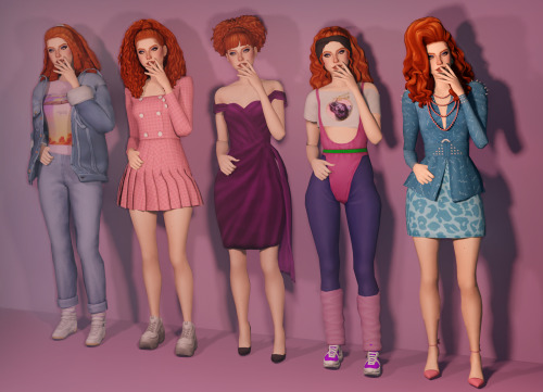 @simchronized​‘s Lookbook Challenge: Decades (pt. 6)Ohhhhh I wanna dance with Sim-bodyyyyEDIT: I fix