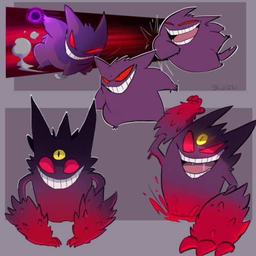 skullzki-fanart: I really love Gengars…