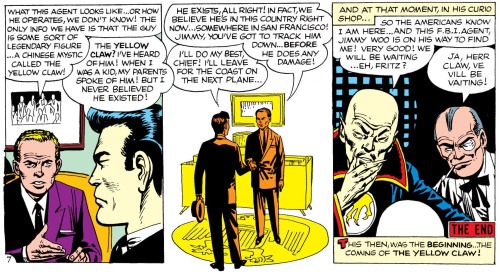panels-of-interest: First appearance of Jimmy Woo.[from Yellow Claw (1956) #1]