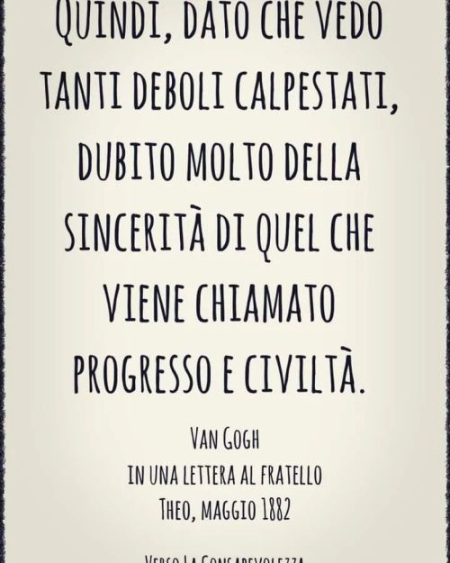 Mai, nella storia dell'umanità, era accaduto che il progresso ci portasse tanto indietro quanto oggi.
(Giovanni Soriano).
https://www.instagram.com/p/CcTd9jLoY4AQ3EKEXdPwBjDhSYGYNyaltHmuv40/?igshid=NGJjMDIxMWI=