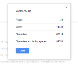 mistyfdfa: Just did a word count check on the revisions for Quantum Amazon and… Well, that cannot be too bad. It is probably just a couple extra thousand words. The story was on the the larger ones, right? Oh. Oh my.  *drops mic and walks off stage