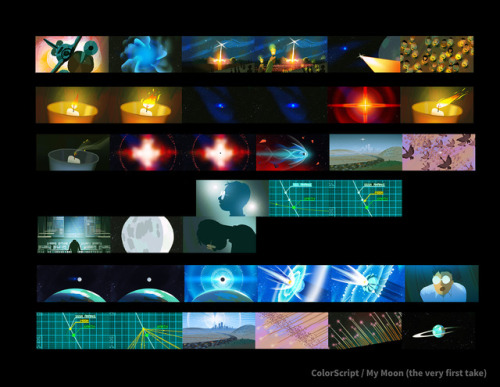 My Moon : KICKSTARTER kck.st/2nOX7Ug animated short filmThis is the color script of OLD VERSI