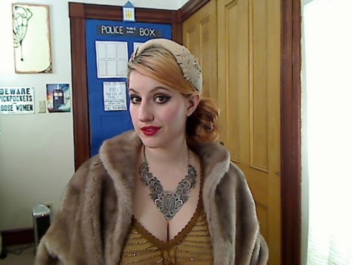kayleepond:  My outfit for our old-timey burlesque adventures last night!