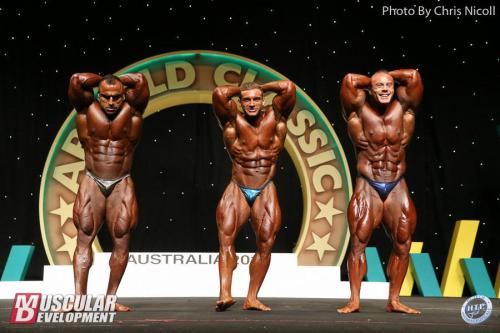 sannong:  2016 Arnold Classic Australia - Comparisons: Bottom 3 Places6. STEVE ORTON (right)7. CODY MONTGOMERY (center)8. ATIF ANWAR AHMED (left)