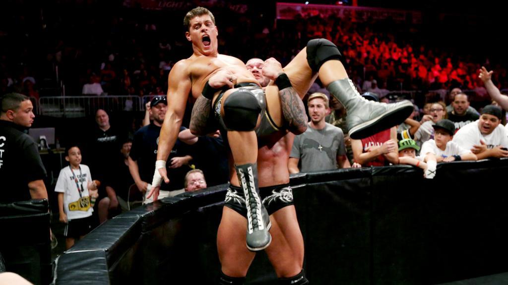 rwfan11:  Cody Rhodes and Orton …just look at that bulge hanging there like a