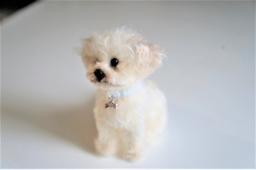 A needle felted Cockapoo #puppy 