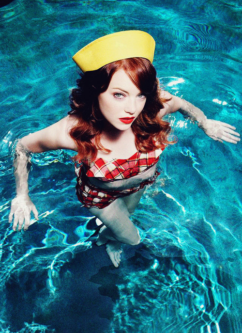 emstonesdaily:  Emma Stone for Glamour Italia July 2012  