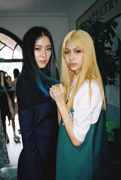 koreanmodel:  Irene Kim and Jung Hoyeon shot