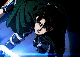 erenjagers:First time Levi saved Eren in s1 // First appearance of Levi in s4