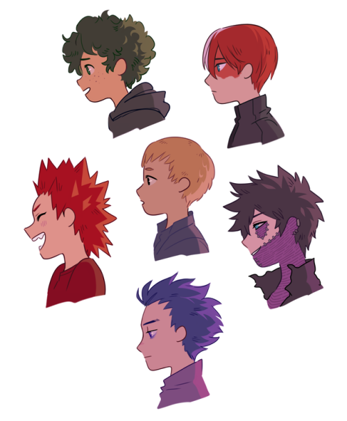 doodled some bnha boys! i love drawing profiles