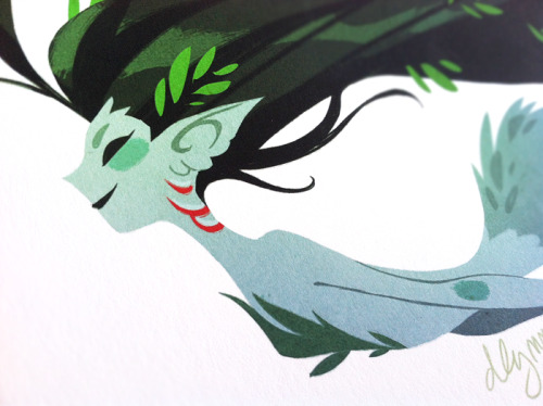 drawnbydana:  I ordered one of my own pieces from INPRNT to check out the print quality, and I can now attest that it is GORGEOUS. The colors are really accurate to how the digital image looks on my monitor, and the paper is nice and sturdy and has a