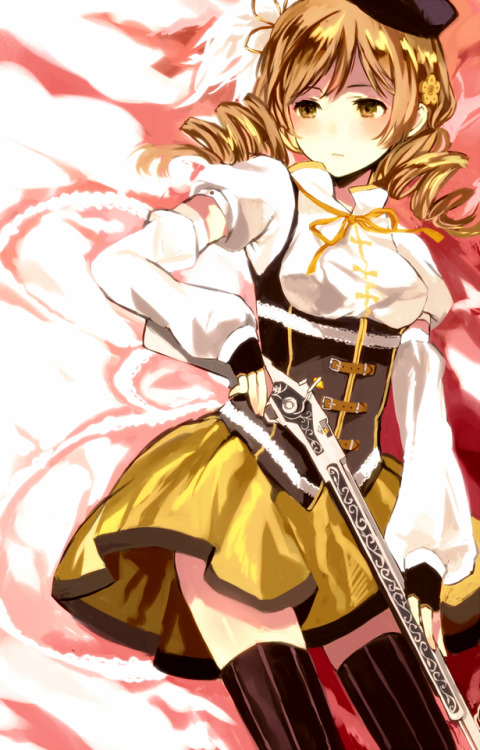 animepopheart: ★ たん | 戦い ☆ ⊳ tomoe (puella magi madoka magica) ✔ republished w/permission