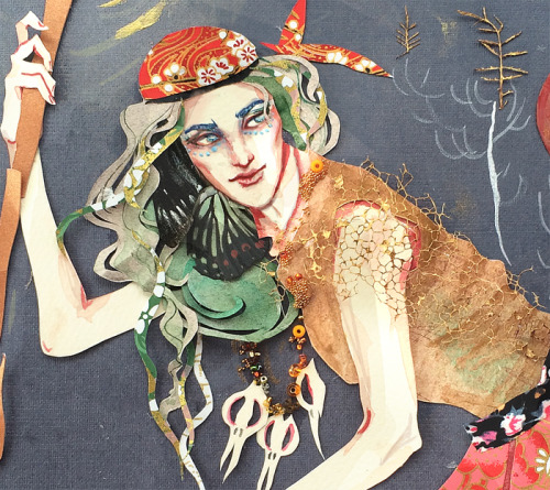 ten-thousand-leaves:Happy Halloween, everyone! Have a Baba Yaga when she was still young and beautif