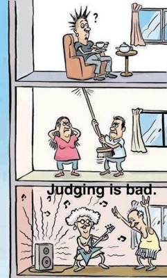 youstupidfuckingwhore666:  Judging is bad