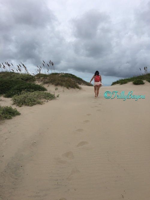 Getting caught playing on the beach 